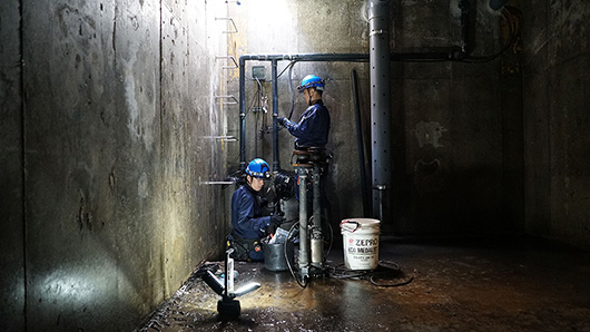 給排水設備点検 生活用水を各戸に送水する設備・排水する設備の点検